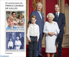 Chad 2023 10th Anniversary Of Prince George, Mint NH, History - Charles & Diana - Kings & Queens (Royalty) - Otros & Sin Clasificación