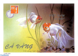Vietnam 1997 Fish S/s, Imperforated, Mint NH, Nature - Fish - Vissen