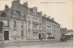 35 REDON -- La Place De La Gare 1911 - Redon