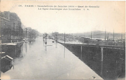 PARIS -  Inondations De Janvier  1910 - Quai De Grenelle - Paris Flood, 1910