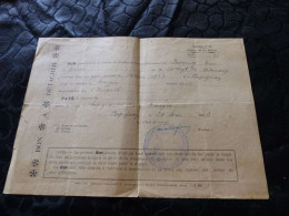 VP-81 , Militaria, Bon Pour Servir De Feuille De Déplacement Pour Se Rendre à Mauguio, 1923 - Documents