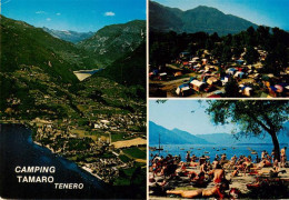 13886579 Tenero Lago Maggiore TI Camping Tamaro Fliegeraufnahme Strand  - Other & Unclassified