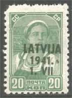 AF-193 Latvia Fermière Farmer Surcharge MVLH * Neuf - Agricultura