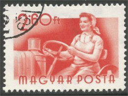 AF-144 Hongrie Femme Woman Farmer Tracteur Tractor Agriculture - Agricultura