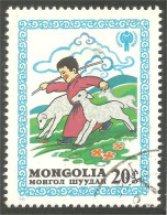 AF-133 Mongolie Enfant Child Elevage Mouton Schapen Pecora Oveja Sheep Rammen Ariete - Landwirtschaft