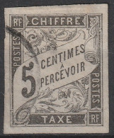 FRANCE COLONIES Emissions Générales Taxe  5 (o) Type Chiffre ColCla] 2 - Strafportzegels