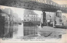 CRUE DE LA SEINE   Janvier  1910 - PARIS - Angle De La Rue Saint Charles - Inondations De 1910