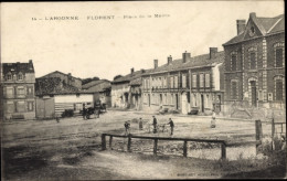 CPA Florent Et Argonne Marne, Place De La Mairie - Autres & Non Classés