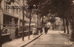 CHATELAILLON-PLAGE. Cpa Sépia. - Rue Carnot.  (scans Recto - Verso) - Châtelaillon-Plage