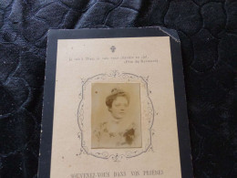 VP-84 , Faire-part De Décès Avec Photo, Souvenez Vous Dans Vos Prières De Marie Thérèse à L'age De 23 Ans, 1902 - Esquela