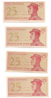 INDONESIE - 4 X 25 SEN 1964 NEUF UNC - Indonesia