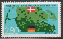 Dänemark 1985 Mi-Nr.829 ** Postfrisch 30.Jahrestag Der Bonn - Kopenhagener Erklärungen ( B 2354) - Ungebraucht