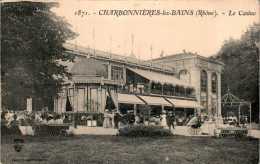 Charbonnières-les-Bains Canton Vaugneray Le Casino Rhône 69260 N°1871 Cpa Voyagée B.Etat - Charbonniere Les Bains