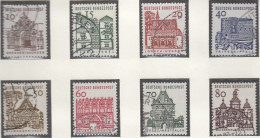 BRD  454-461, Gestempelt, Deutsche Bauwerke, 1964 - Usati