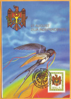 1997 Moldova Moldavie Moldau;  Maxicard Independence Day. 27 August. - Moldova