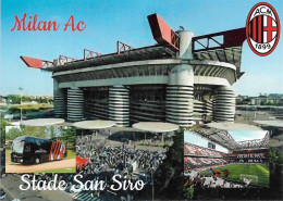 Sports - Football - MILAN AC - San Siro Et Le Bus - Cpm - Vierge - Fussball