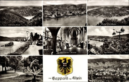 CPA Boppard Am Rhein, Panorama, Sesselbahn, Stadtgarten, Kirche, Blason - Sonstige & Ohne Zuordnung