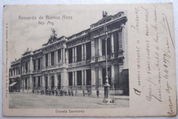 Recuerdo De Buenos Aires - Escuela Sarmiento - CPA 1904 - Argentinien