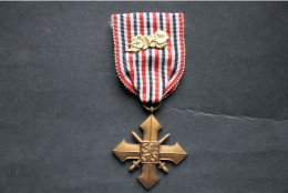 Médaille Croix De Guerre Tchécoslovaque 1939 Avec Palme WWII - Altri & Non Classificati