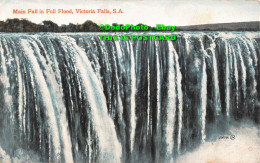 R344108 Main Fall In Full Flood. Victoria Falls. S. A. Valentine. Percy M. Clark - World