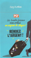 *Lot De 2 CPM - Carte Pétition Du PCF - Rendez L'Argent Et Récupérons L'Argent - Political Parties & Elections