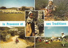 *CPM - La Provence Et Ses Traditions- Départ Du Troupeau, Jeunes Provençales, Danse Provençale - Kostums