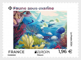 France 2024 Europa CEPT Underwater Fauna Stamp MNH - Nuevos