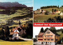 13864139 Schlatt Appenzell IR Kirche Panorama Gasthaus Baeren  - Andere & Zonder Classificatie