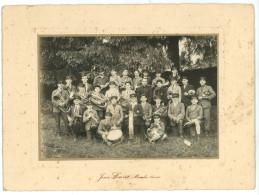 PHOTO ORIGINALE école Catholique ? Avec Fanfare Abbé BAERENBACH ? ( Photographe JEAN LOUVET à MAICHE 25 DOUBS ) - Lieux