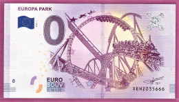 0-Euro XEHZ 2018-1 EUROPA PARK - Private Proofs / Unofficial