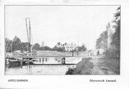 Prent - Dierensch Kanaal Apeldoorn  - 8.5x12.5 Cm - Apeldoorn