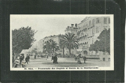 06  NICE - PROMENADE DES ANGLAIS ET CERCLE DE LA MEDITERRANEE - MINI CARTE (ref A489) - Monumentos, Edificios