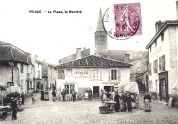 *CPA Repro - 71 - PRISSE - Le Marché Sur La Place - Autres & Non Classés