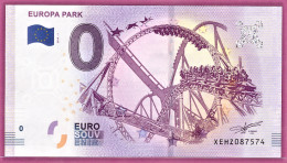 0-Euro XEHZ 2019-1 EUROPA PARK - Essais Privés / Non-officiels