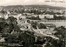 13851639 Zuerich ZH Stadtpanorama Mit Buerkliplatz Quaibruecke Und Bellevue Zuer - Other & Unclassified