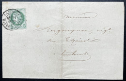 N°53 5c CERES SUR LETTRE DU TRIBUNAL DE COMMERCE / TOULOUSE POUR TOULOUSE / 11 AVRIL 1876 / LAC - 1849-1876: Klassieke Periode