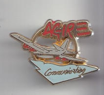 Pin's Agir Communication Avion Réf 5881 - Airplanes