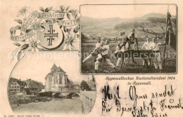 13850917 Appenzell IR Kantonalturnfest 1904 Kirche Appenzell IR - Andere & Zonder Classificatie