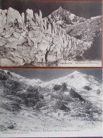 74 - CHAMONIX - Les Grands Mulets Et Le Dôme Du Goûter - Pyramides Des Bossons. (lot De 2 CPA) - Chamonix-Mont-Blanc
