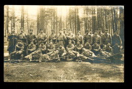 Carte Photo Militaire Soldats Du 71eme Regiment D' Infanterie En Manoeuvre Au Camp De Sissonne  ( Format 9cm X 14cm - Regiments
