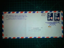 ARGENTINE, Enveloppe Aérienne De "l'Organisation Panaméricaine De La Santé" Distribuée Par Avion Avec Cachet Spécial Et - Airmail