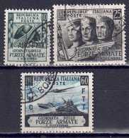 Italien / Triest Zone A - 1952 - Tag Der Armee, Nr. 188 - 190, Gestempelt / Used - Usados