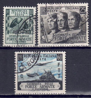 Italien / Triest Zone A - 1952 - Tag Der Armee, Nr. 188 - 190, Gestempelt / Used - Gebraucht