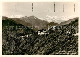 13842957 Monte-Bre Lugano TI Con Vista Sulle Alpi Vallesane  - Autres & Non Classés