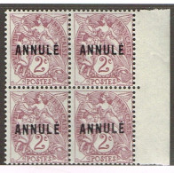 MA 134 - FRANCE - N° 108 - C.I.1 - Bord De Feuille - Bloc De 4 - N** - Lehrkurse