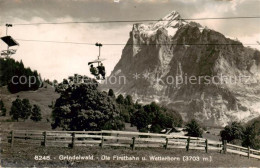 13842659 Grindelwald BE Die Firstbahn Mit Wetterhorn  - Autres & Non Classés