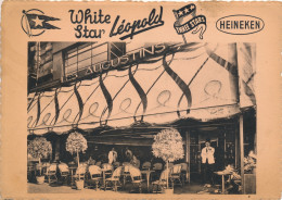 BRUXELLES  TAVERNE BRASSERIE  LES AUGUSTINS -   WHITE STAR LEOPOLD & HEINEKEN            ZIE SCANS - Pubs, Hotels, Restaurants