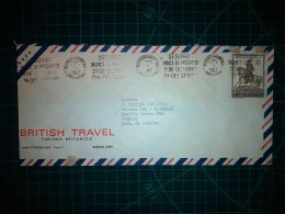 ARGENTINE, Enveloppe Aérienne De "British Travel, British Tourism" Circulée Par Avion Avec Un Cachet Spécial (Progress I - Luchtpost