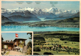 13842147 Zuerich ZH Panorama Bergwirtschaft Albishorn Mit Zuger Und Vierwaldstae - Other & Unclassified