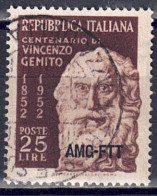 Italien / Triest Zone A - 1952 - Vincenzo Gemito, Nr. 192, Gestempelt / Used - Usados